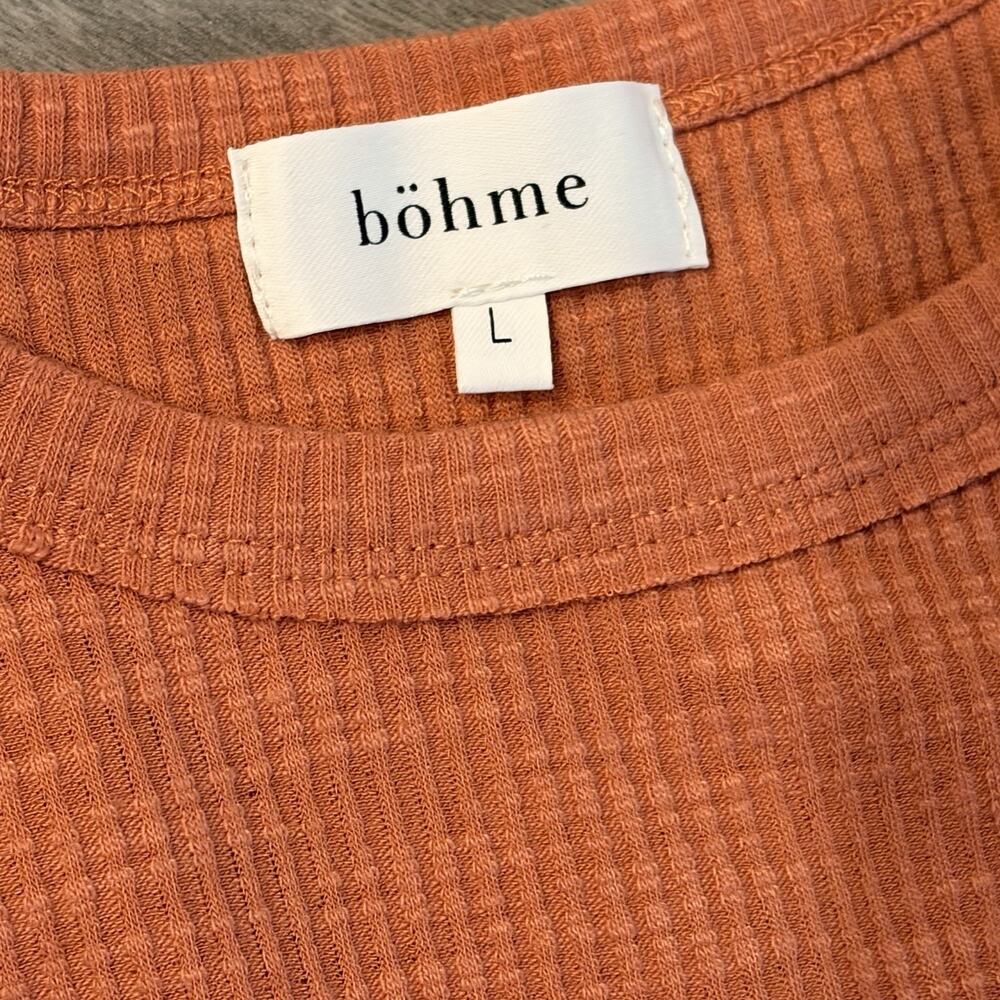 Bohme Ribbed Tank Tops Size Large. Orange and Wine Colored Lot of 2 - Picture 6 of 7